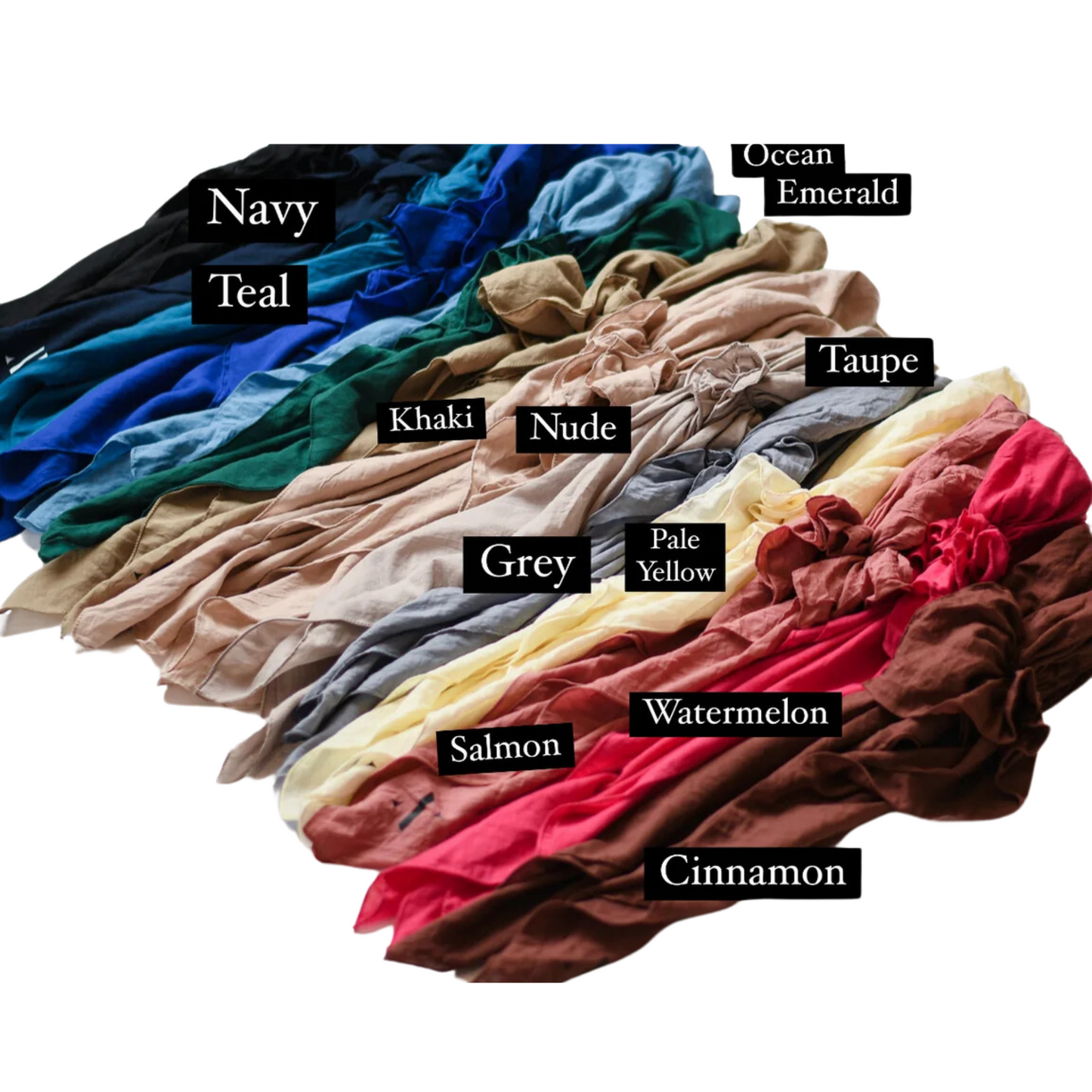 Nicsessories Luxe Solid Pretied Headscarf With Velvet Grip