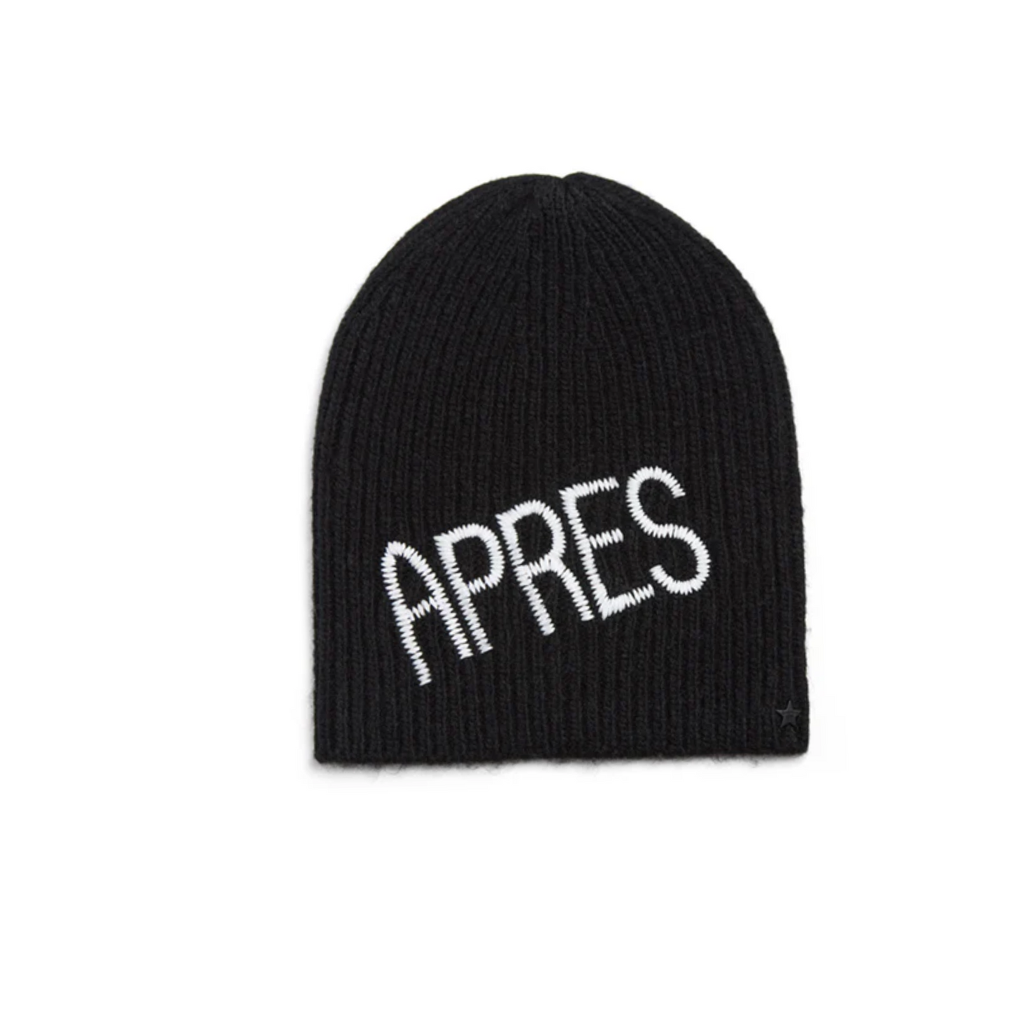 Jocelyn Rib Knit Hat With Embroidery