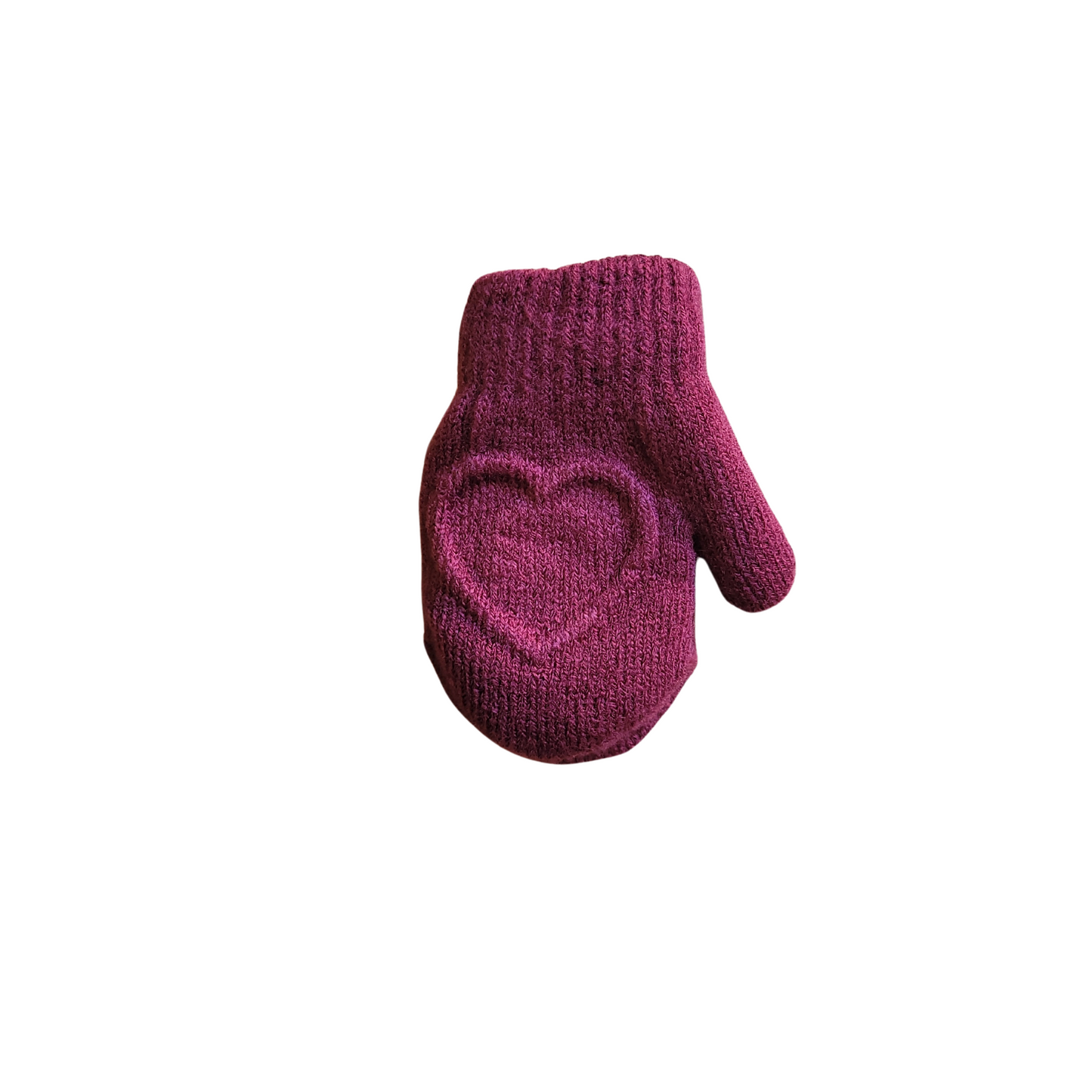 Dacee Stamped Heart Mittens