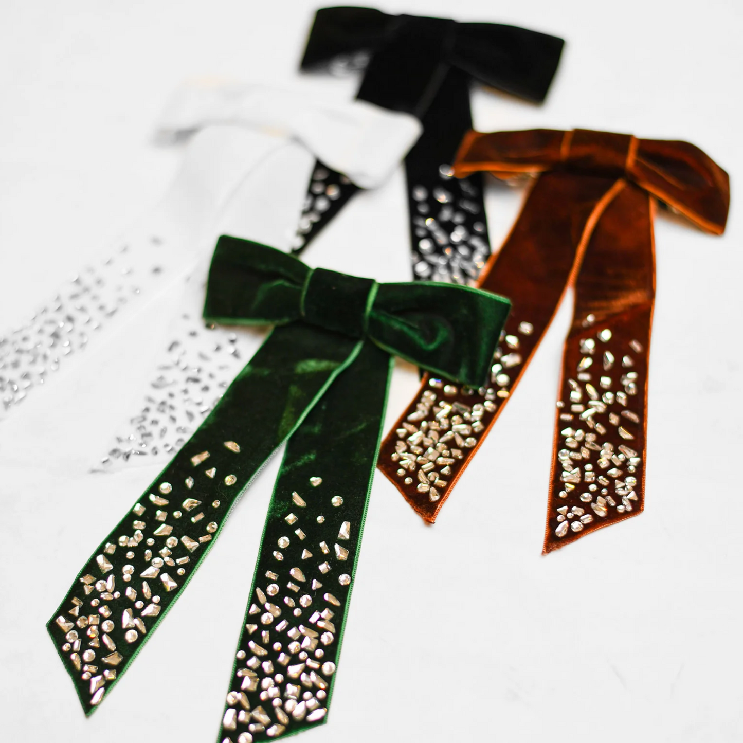 Nicsessories X Tiptoe Graduated Crystal Bows
