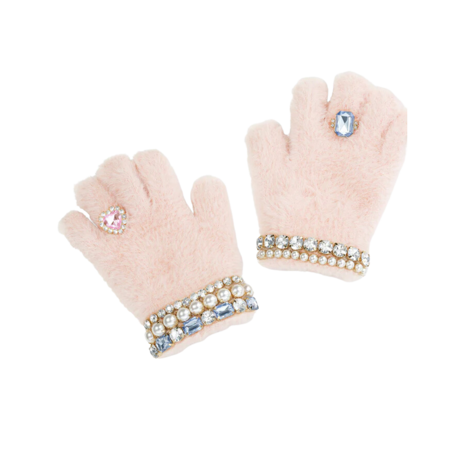 Super Smalls Cotton Candy Jeweled Gloves