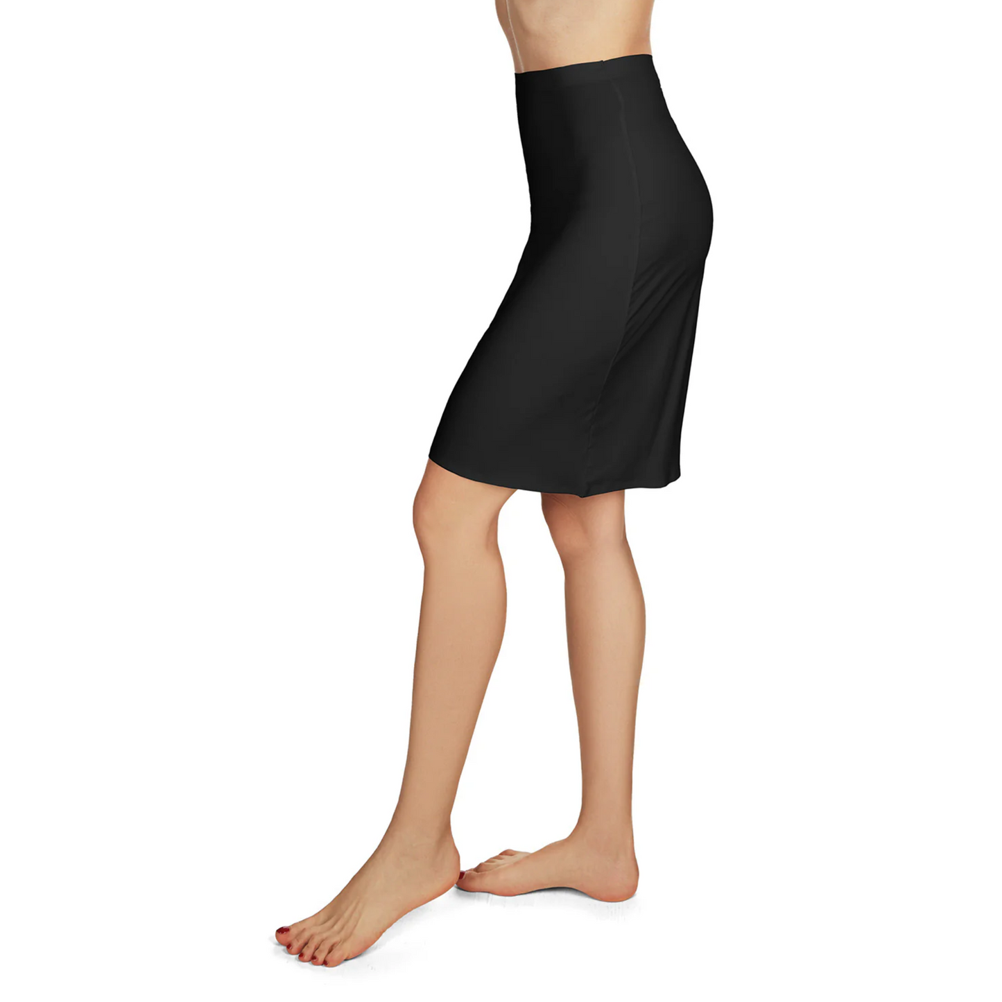 Memoi Womens High-Waist Bonded Half Slip Skirt