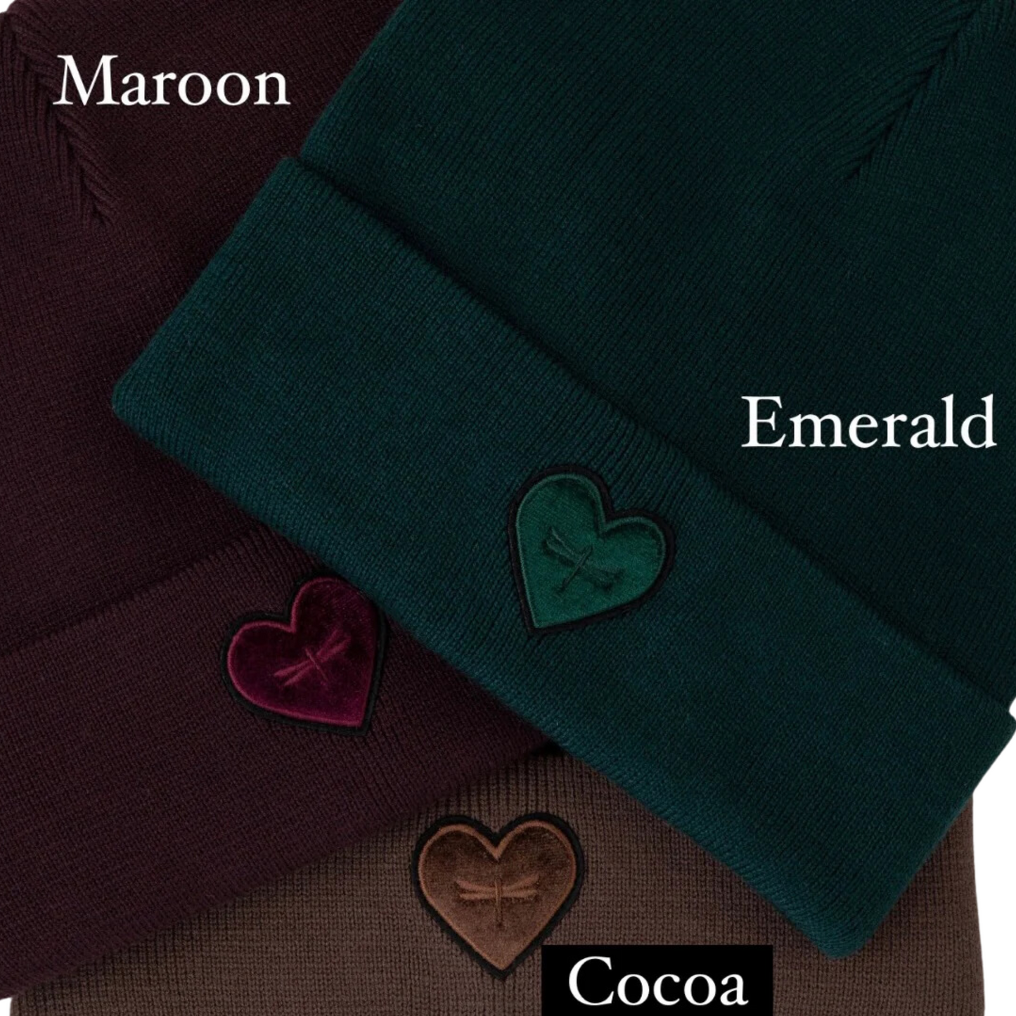 Tal Velvet Heart Beanie