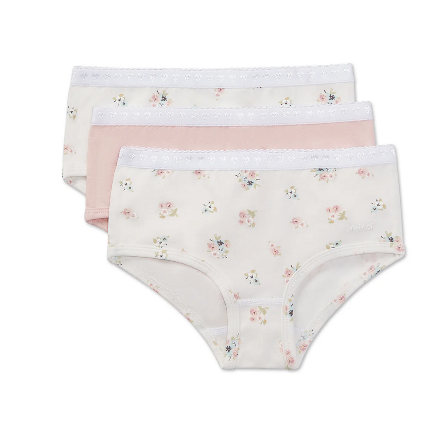 Memoi Girls 3 Pair Pack Ditsy Floral Multi Briefs