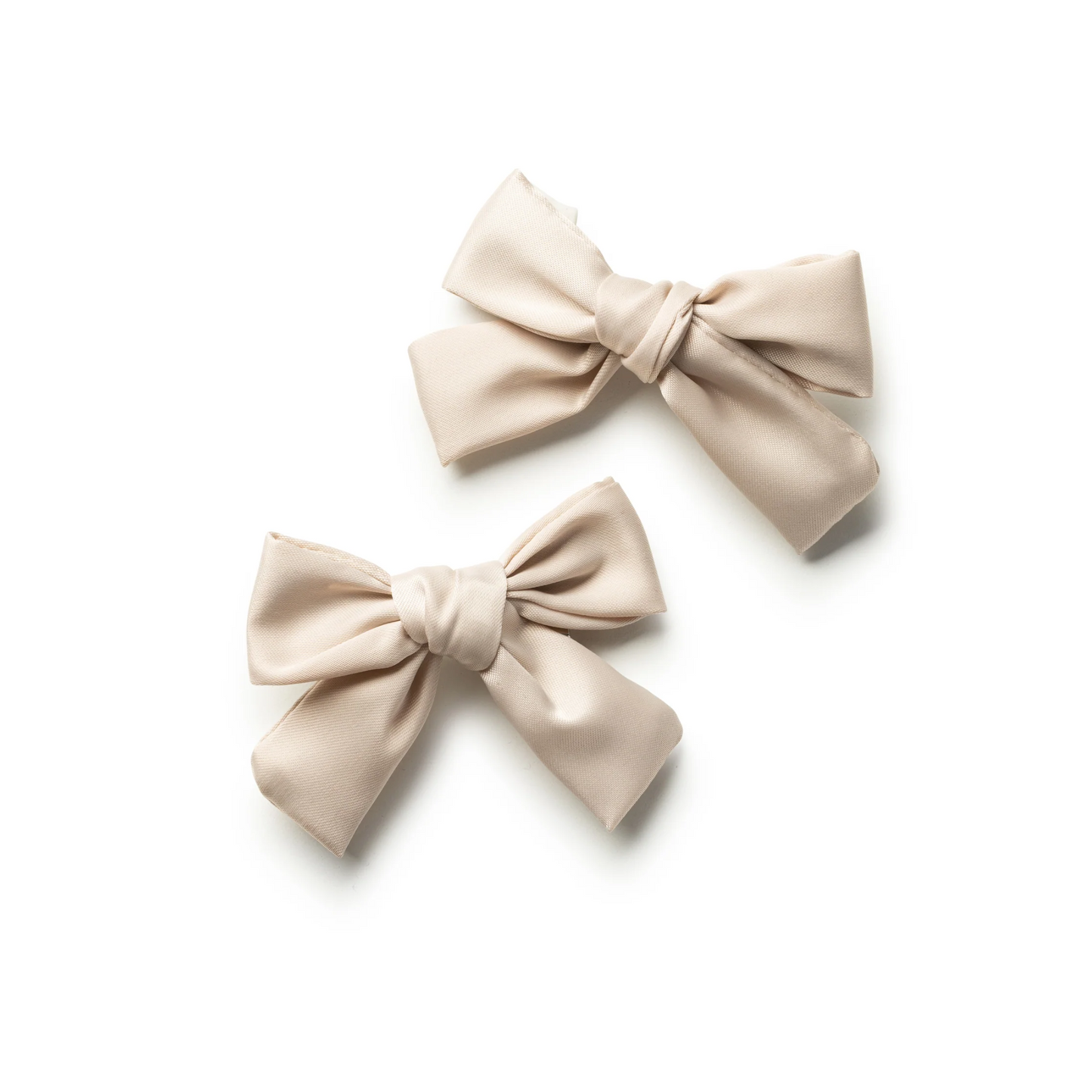 Halo Rosa Vintage Satin Double Bow Clip