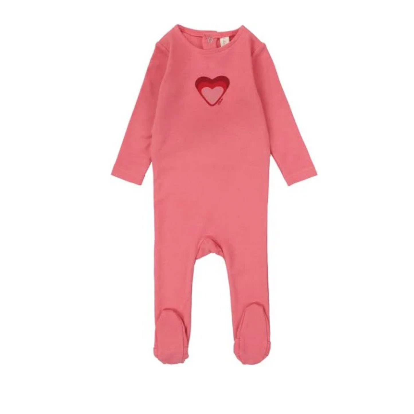 Lilette Girls Big Graphic Heart Footie