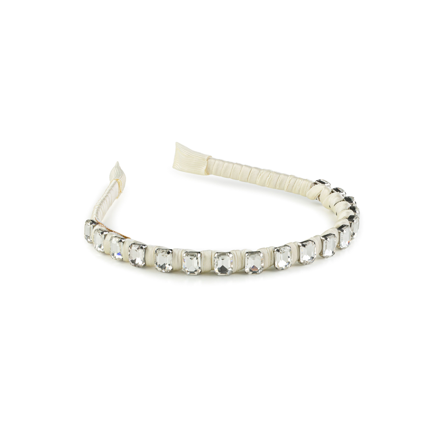 Halo Crystal Satin Headband