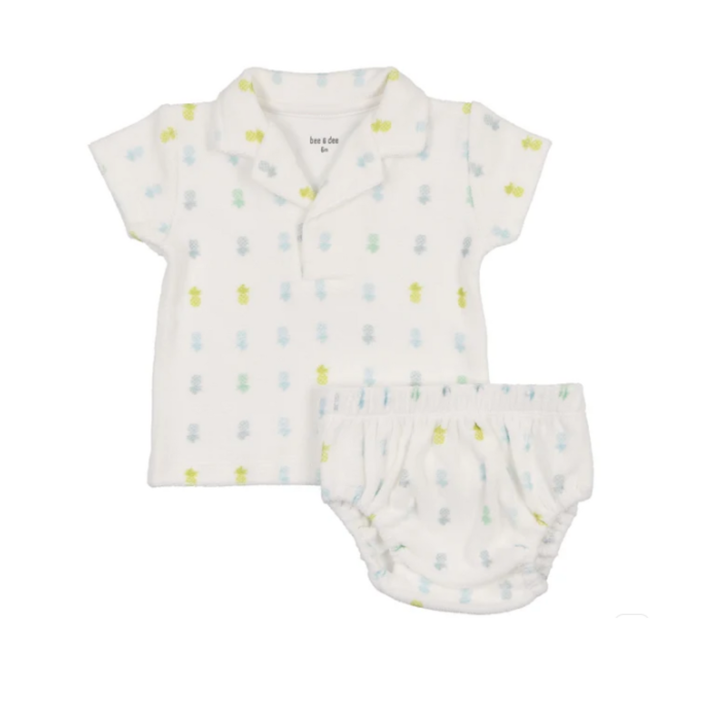 Bee And Dee Terry Pineapple Two Piece