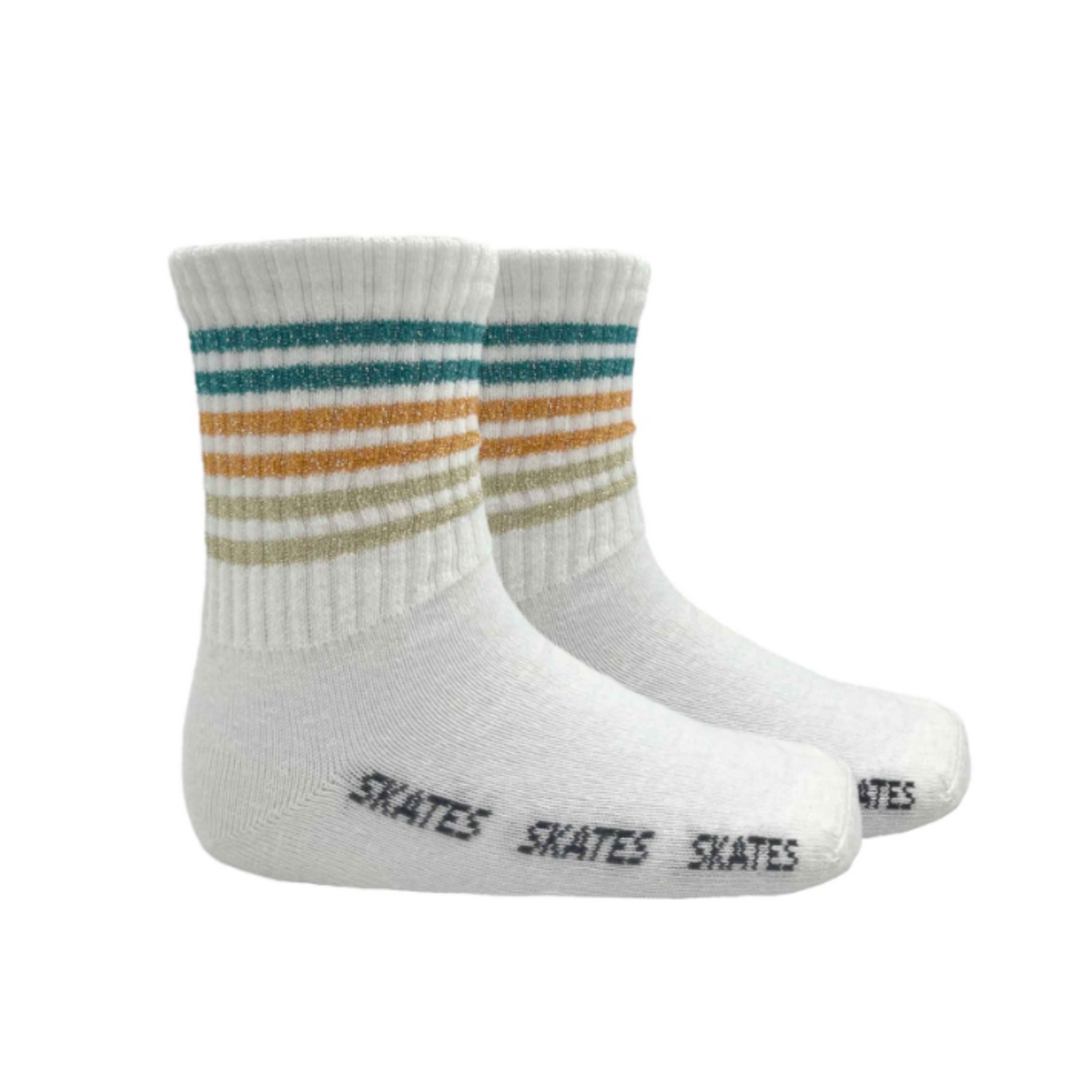 Condor Shimmer striped ribbed sock