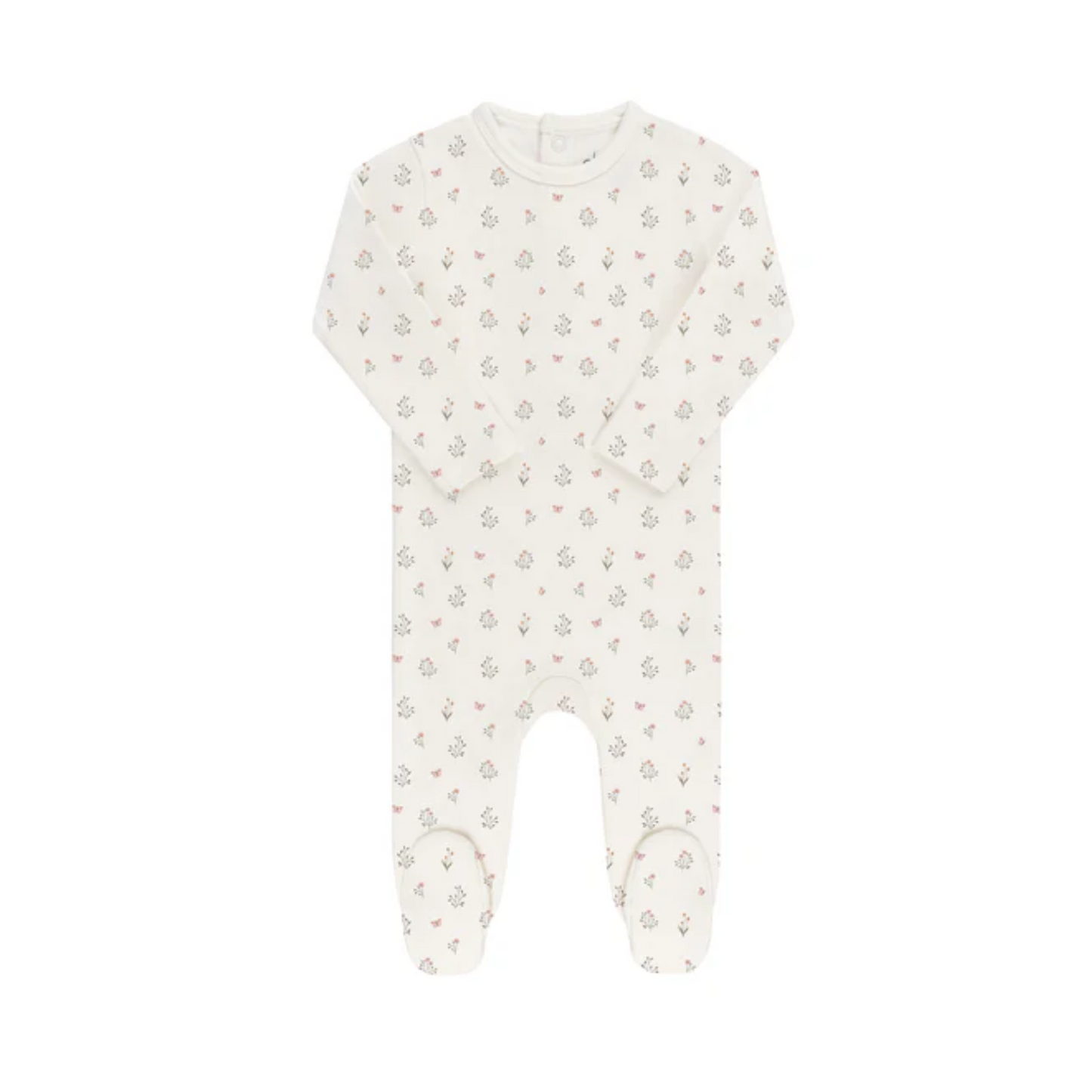 Ely`s & Co Garden Floral Print Girl Footie Collection