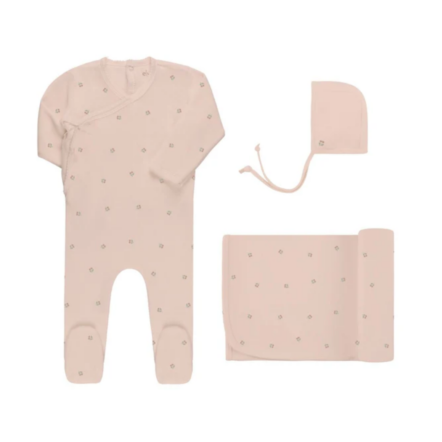 Ely`s & Co Embroidered Girl Tulip Collection 3Pc Set