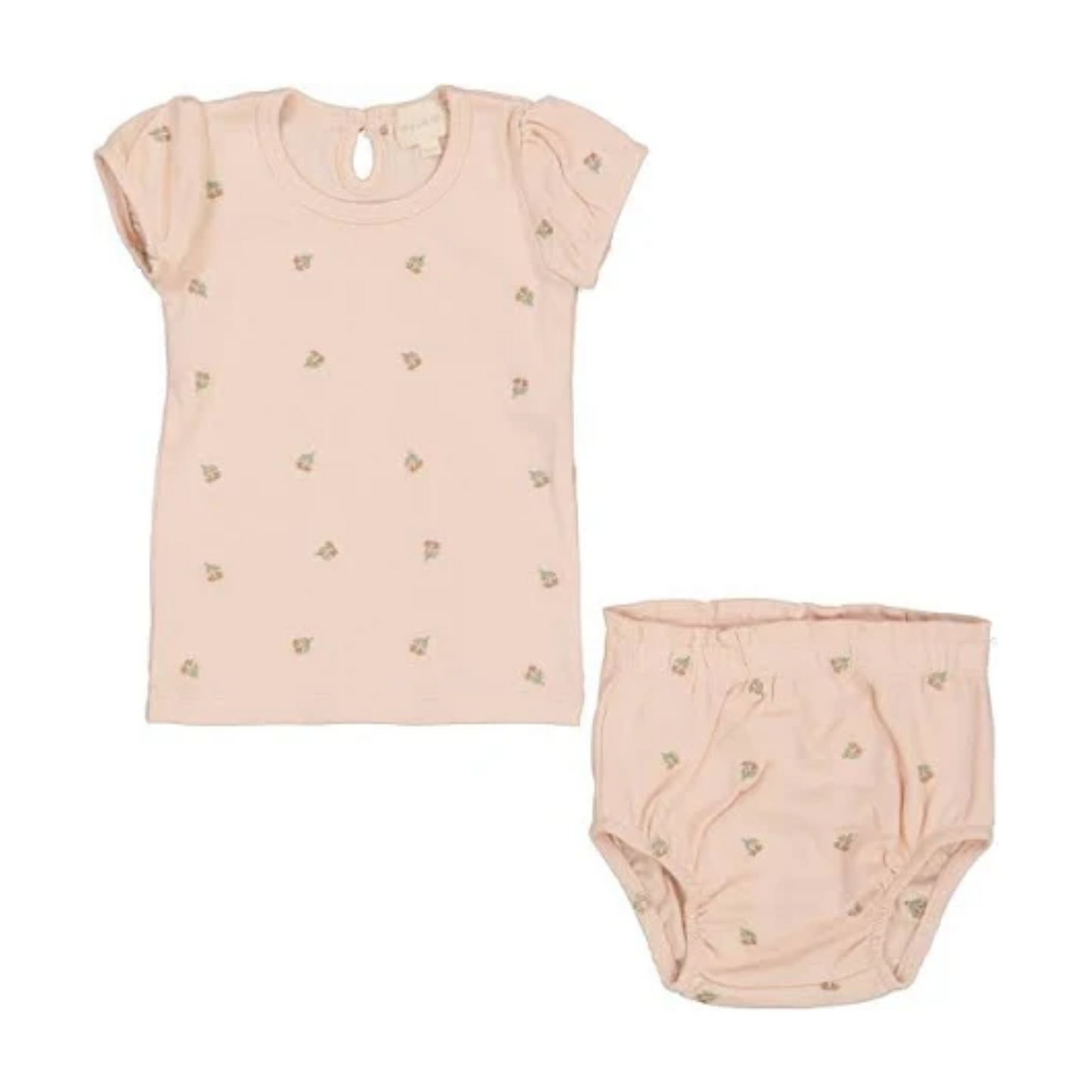 Ely`s & Co Embroidered Girl Tulip Collection 2Pc Set