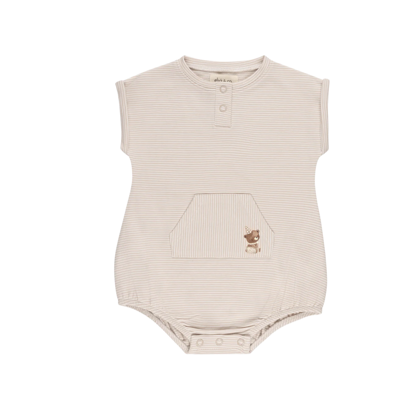 Ely`s & Co Organic Bear Boy Romper Collection