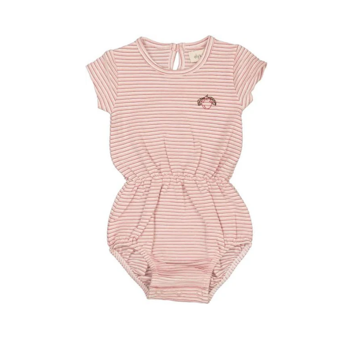 Ely`s & Co Metallic Stripe Collection Girl Romper