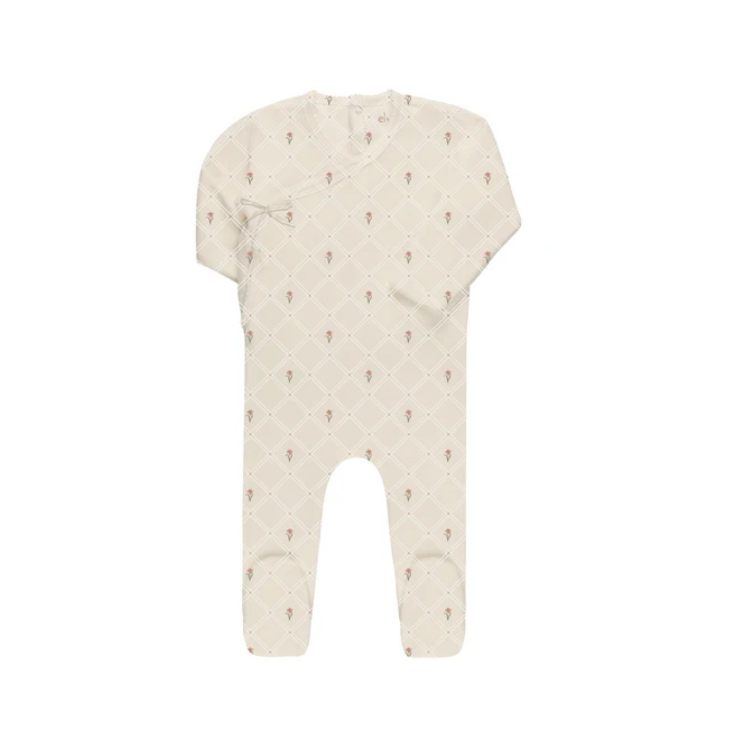Ely`s & Co Jersey Cotton Floral Grid Girl Collection