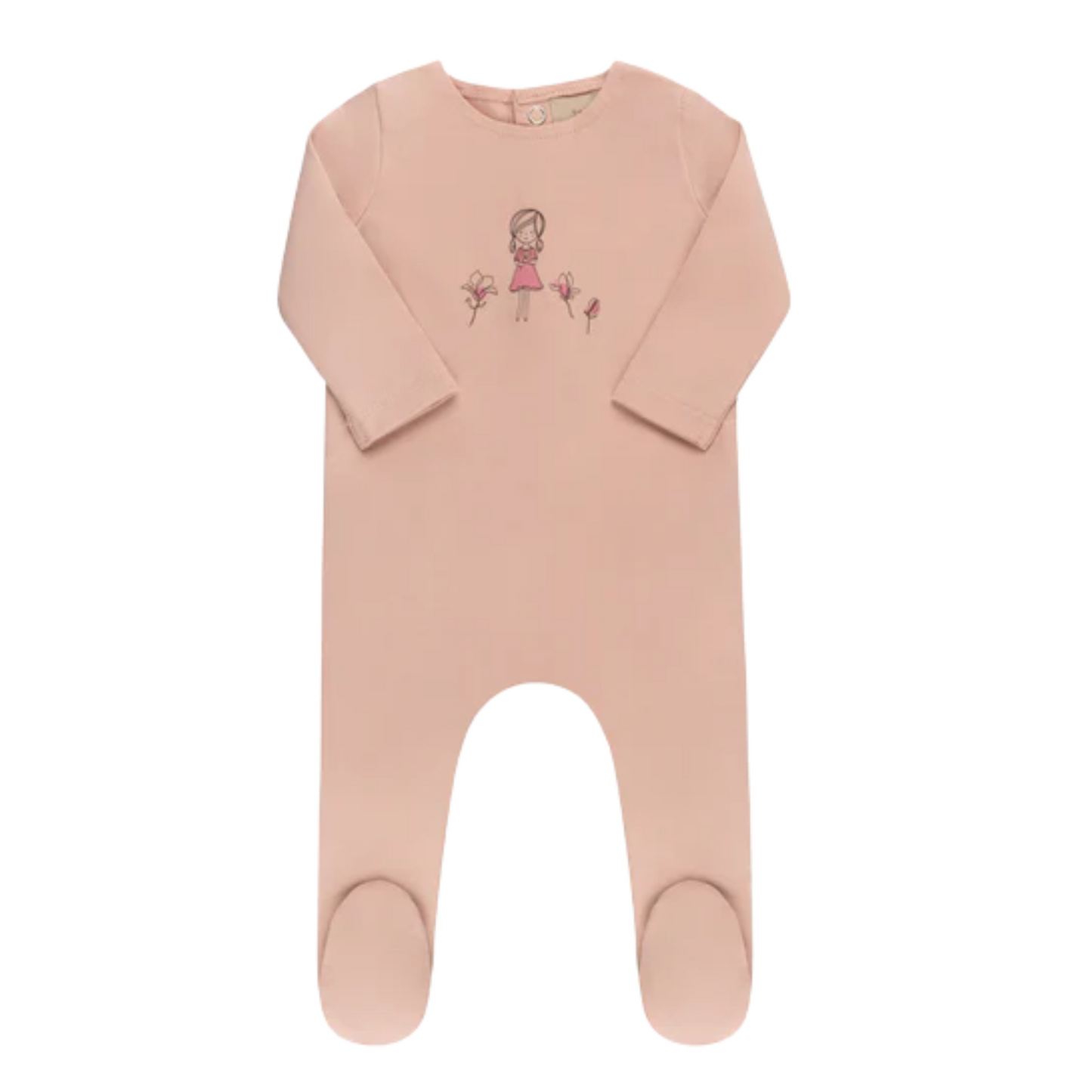 Tricot Bebe Doll Graphic Footie
