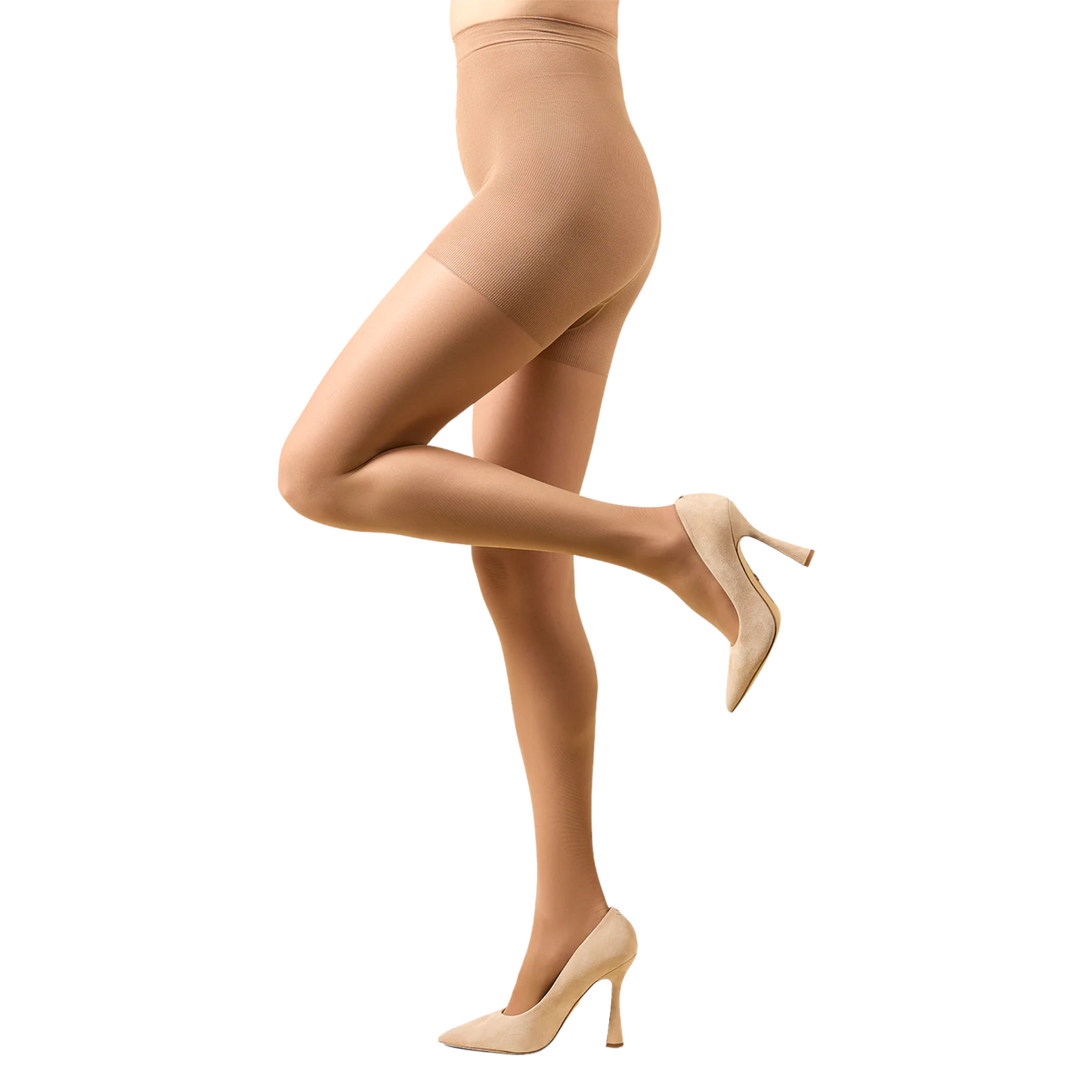 Memoi Light Support Cotton On Top Pantyhose 30 Denier
