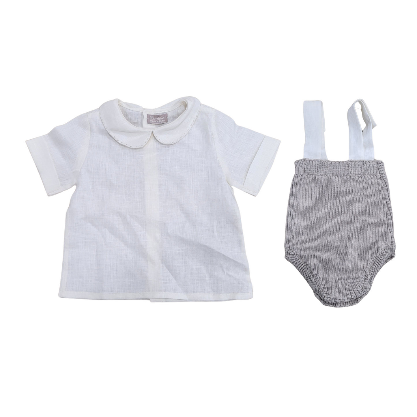 Artesania Carmina Boy Romper Collar Set