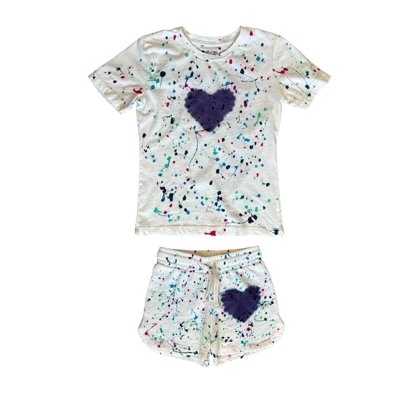 Californian Vintage Heart Splatter Set