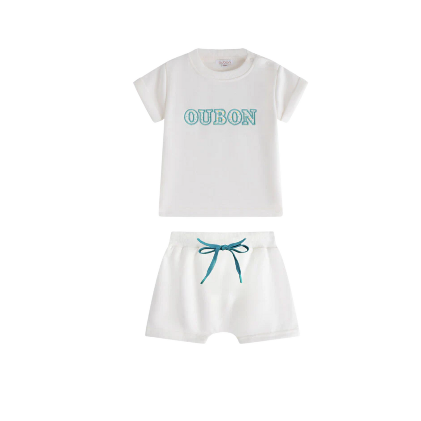 Oubon Patchwork Sweat Boy Set
