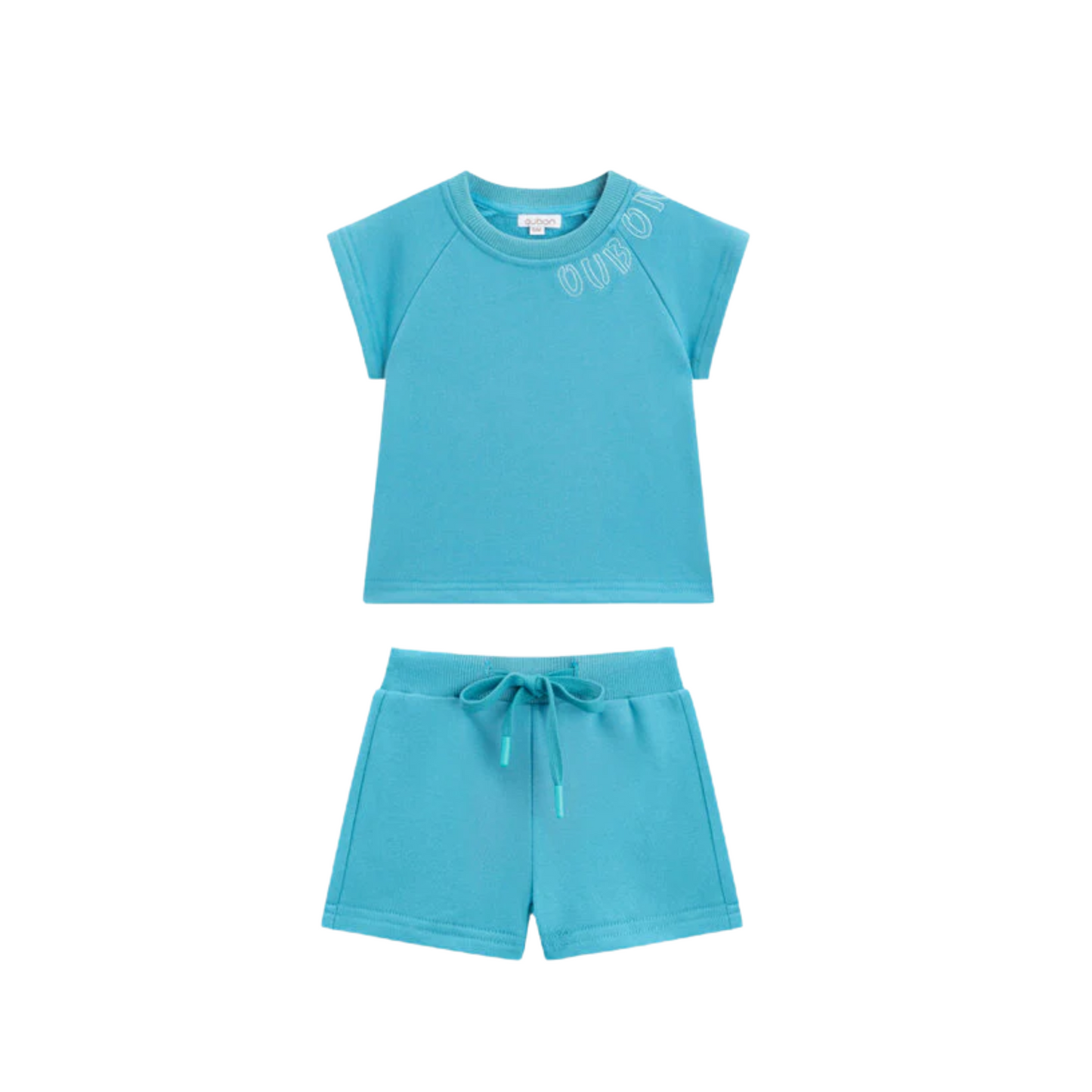 Oubon Logo Embroidered Neck Boy Set