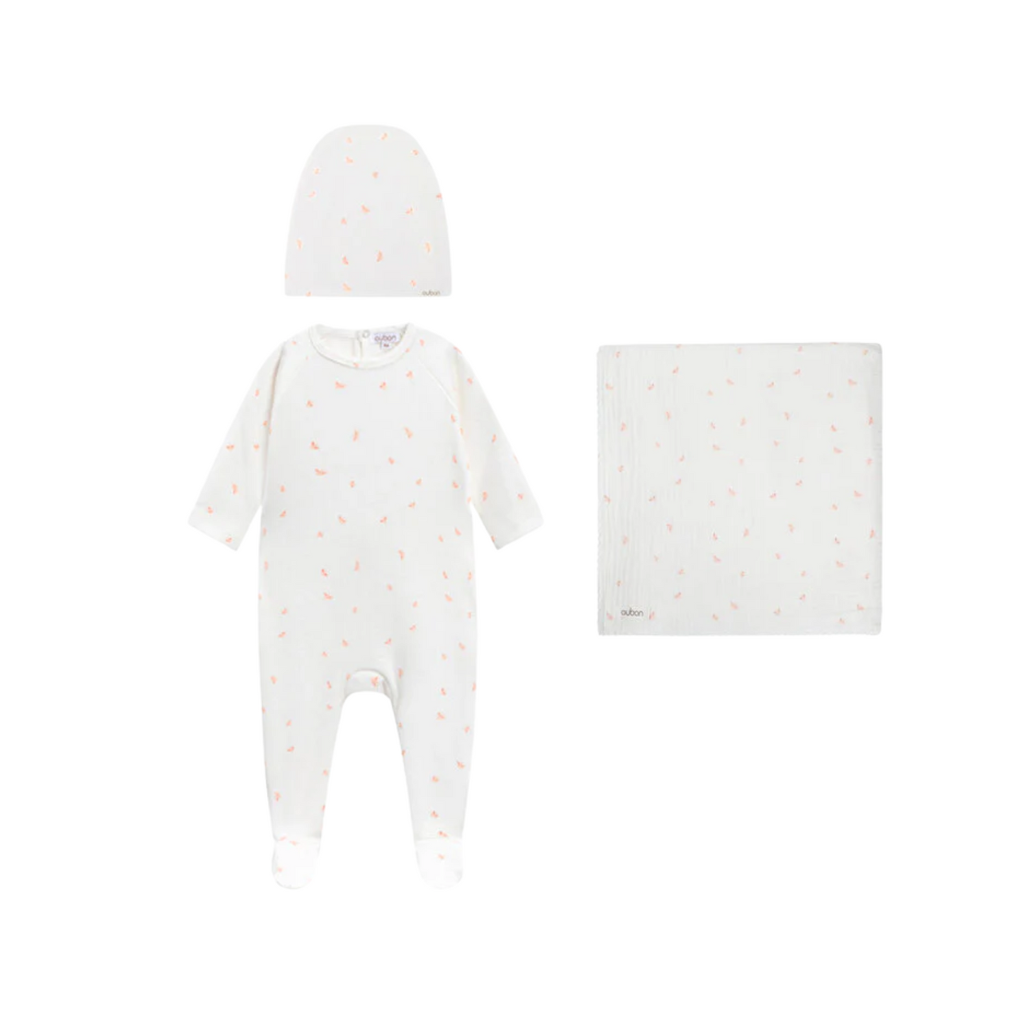 Oubon Bird Girl Footie Set