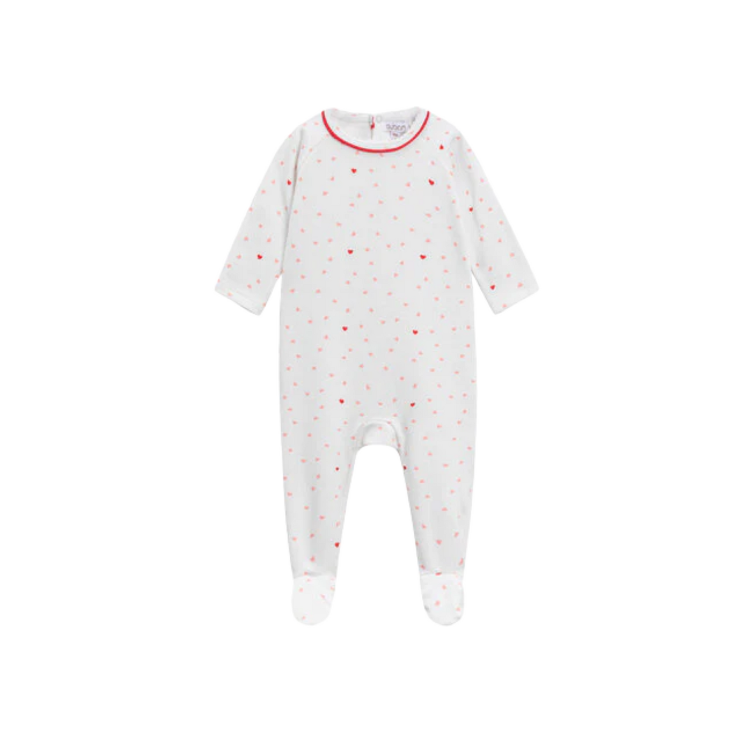 Oubon Heart Print Footie