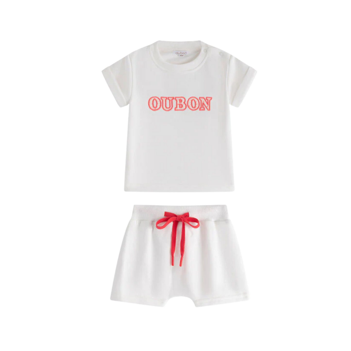 Oubon Patchwork Sweat Girl Set