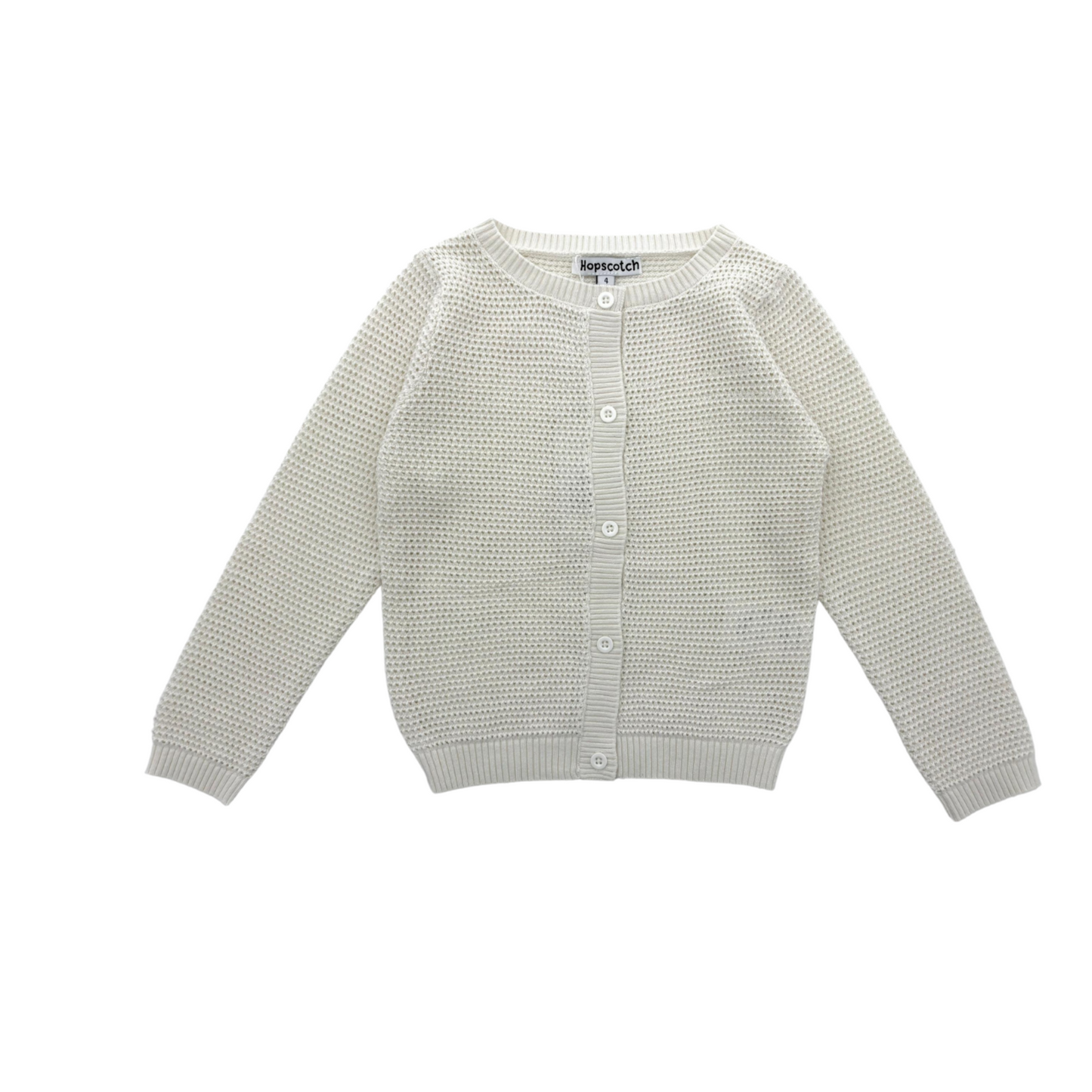 Hopscotch Girls Basic Knit Cardigan