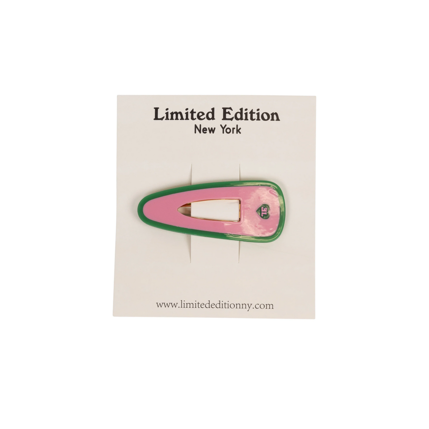 Limited Edition LE Stripe Acetate Snap Clip