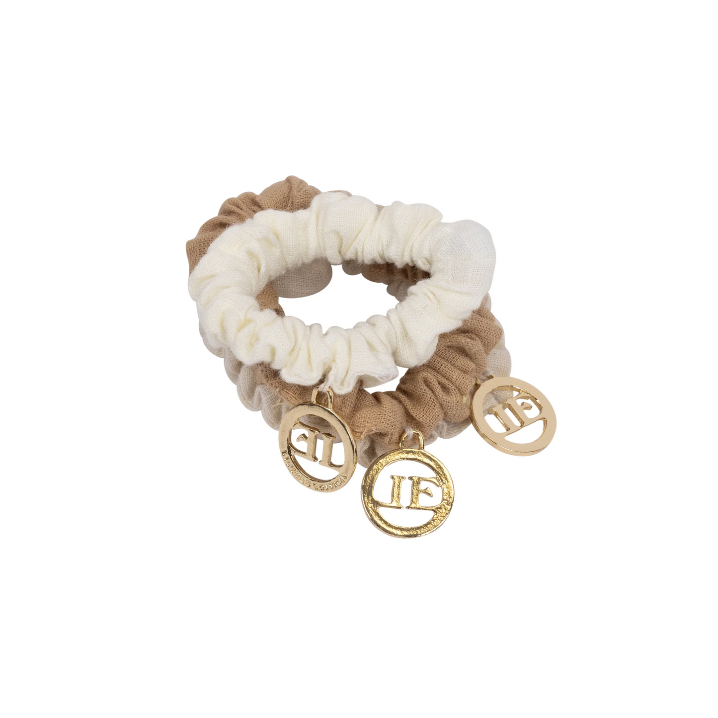 Limited Edition Linen 3 Pk Mini Scrunchies
