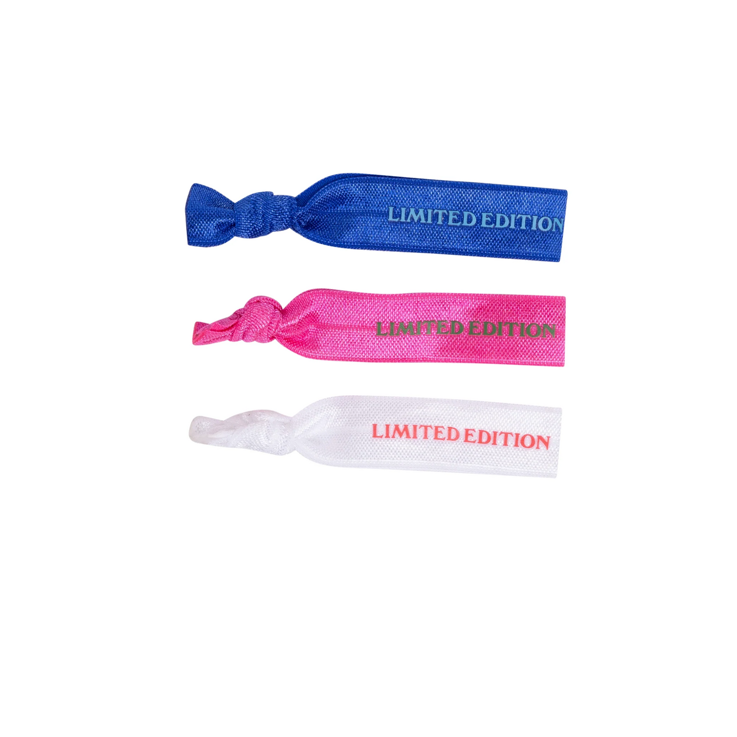 Limited Edition Knotted Elastic Pony Holder 3Pk