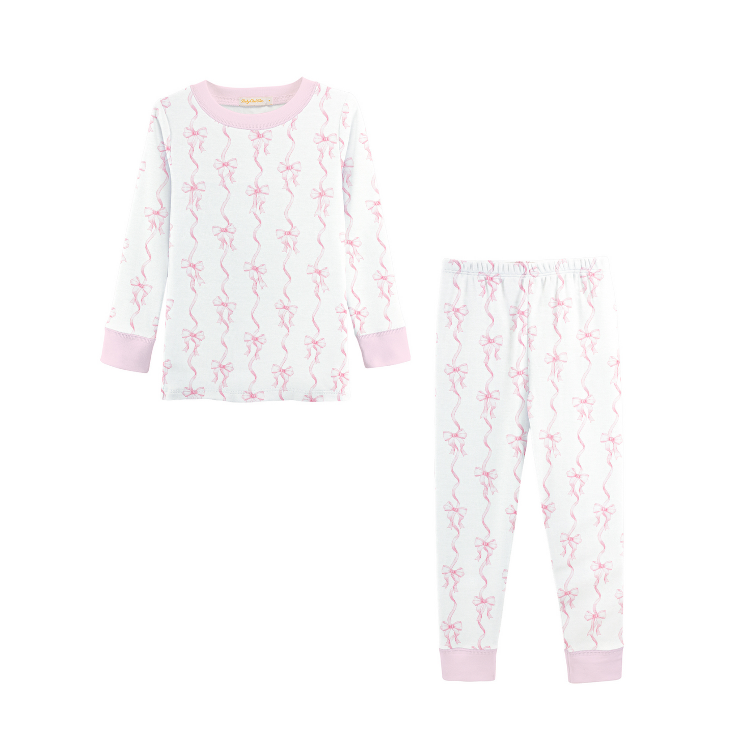 Baby Club Chic Coquette Bows Printed Girl Pajamas