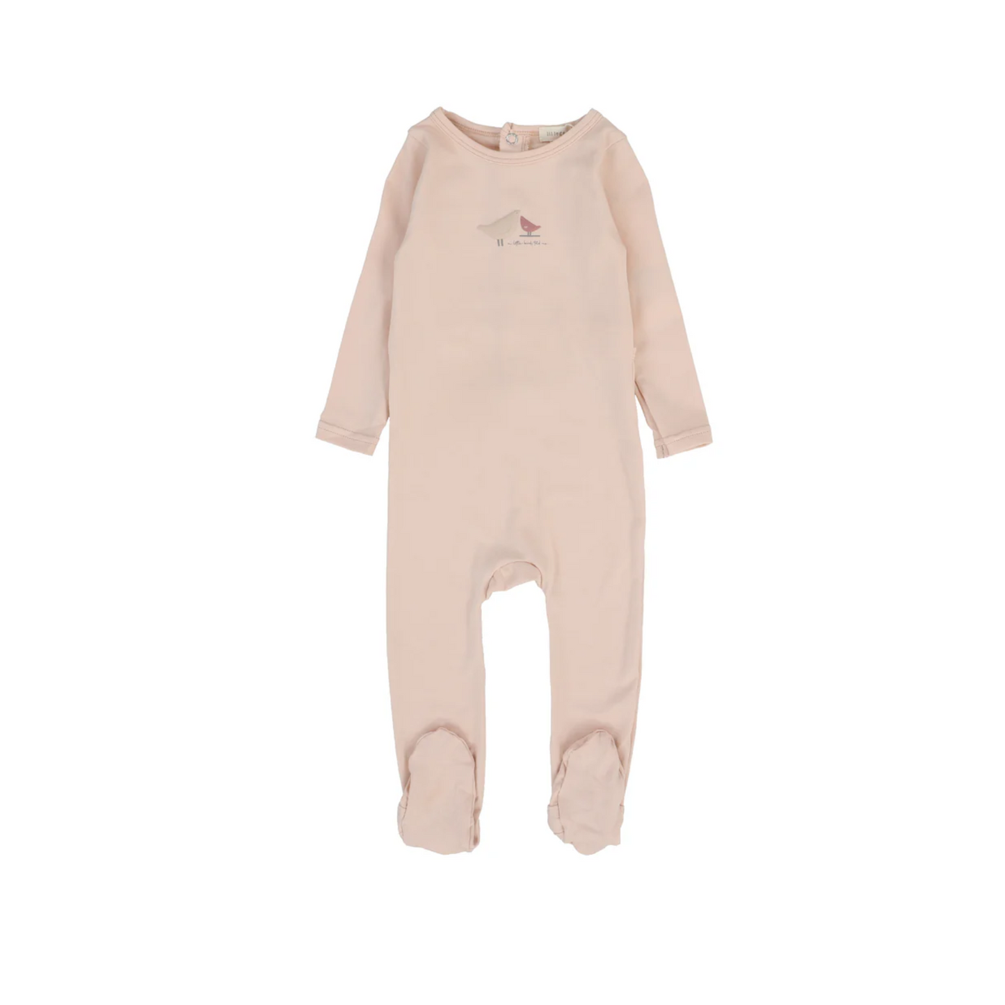 Lil Legs Bird Print Footie
