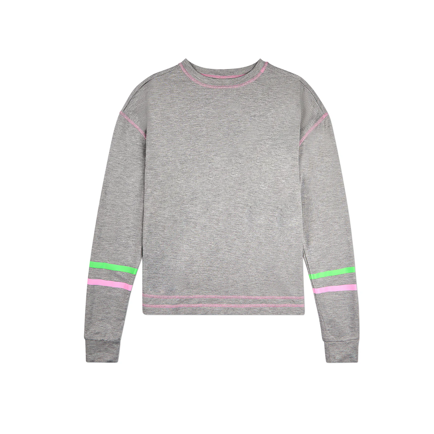 Memoi Boxy Stripe Long Sleeve T-Shirt