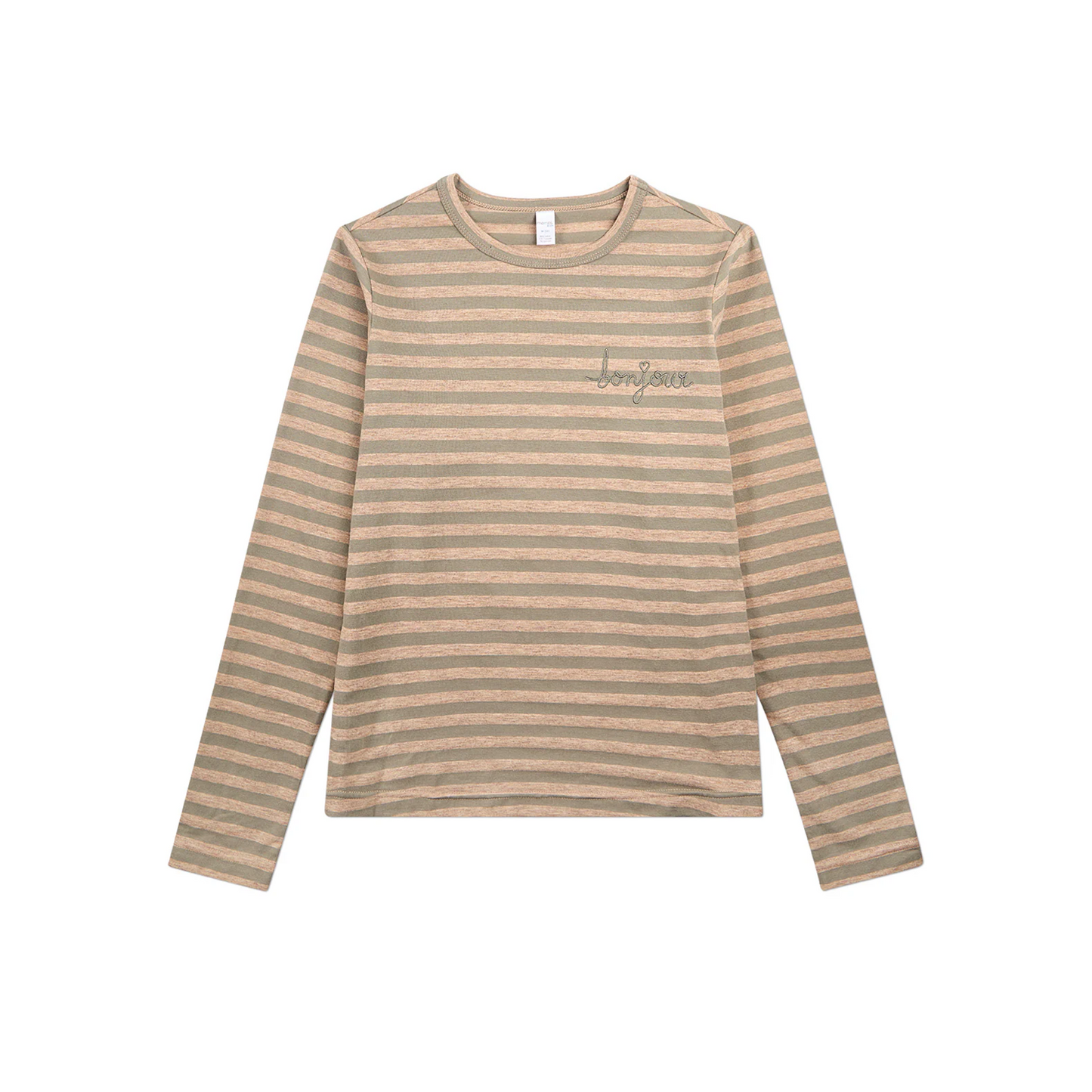 Memoi Striped Long Sleeve T-Shirt