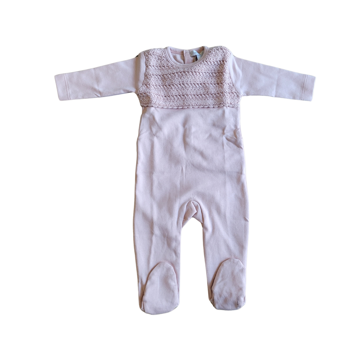 Chant De Joie Crochet Knit Girl Footie