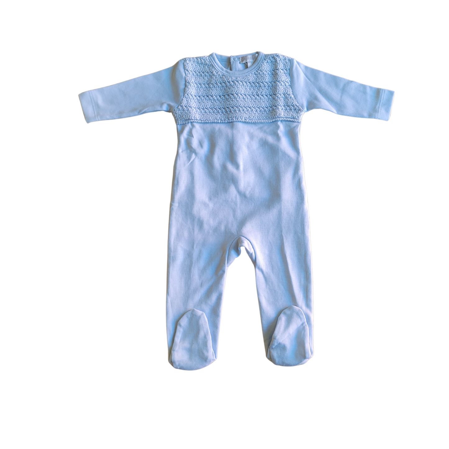 Chant De Joie Crochet Knit Boy Footie