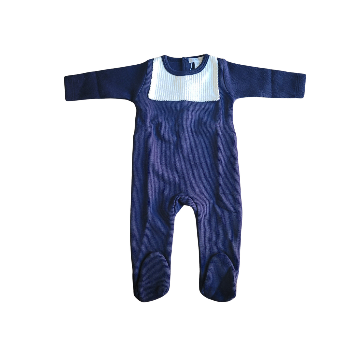 Chant De Joie Ribbed Collar Footie