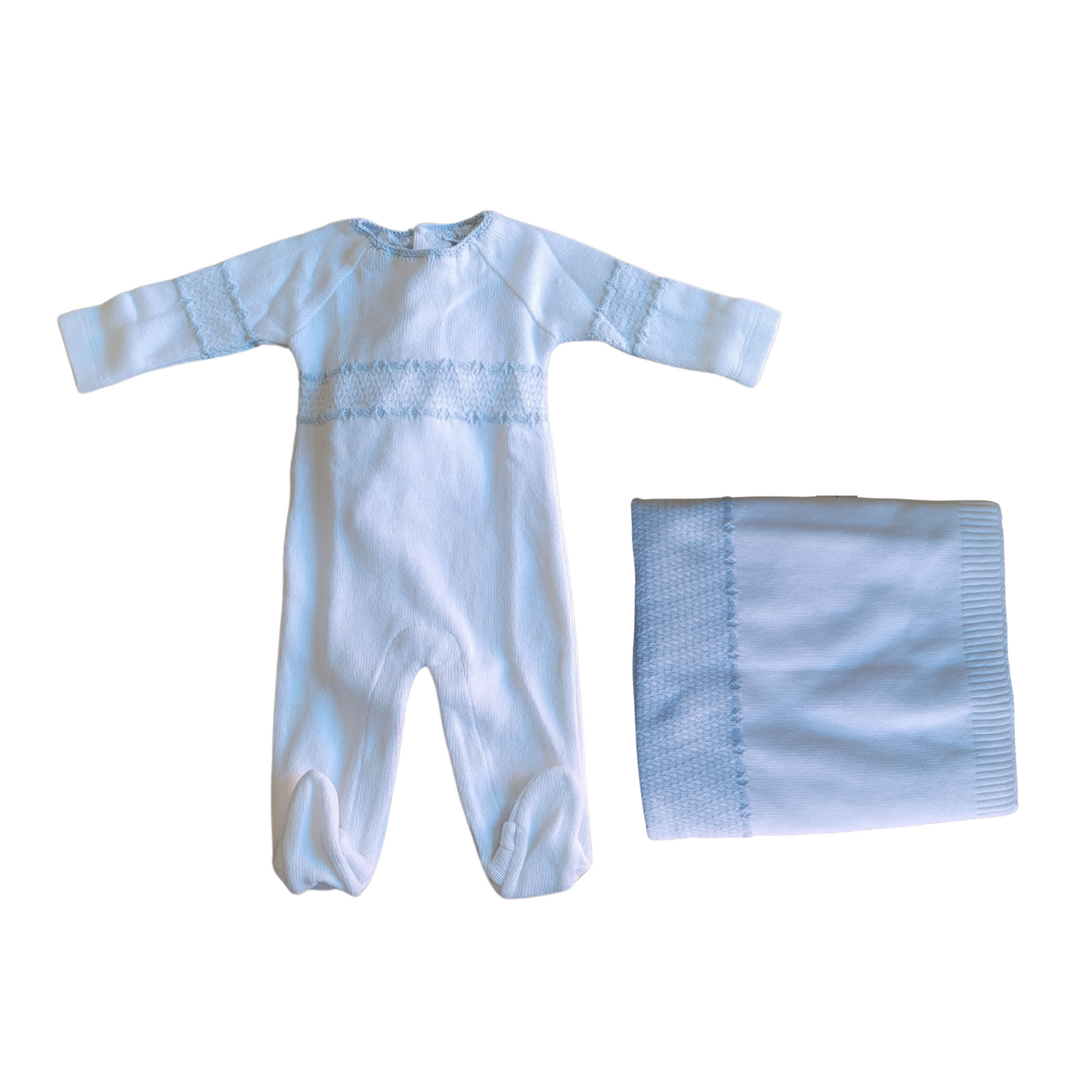 Chant De Joie Knitted Footie Set