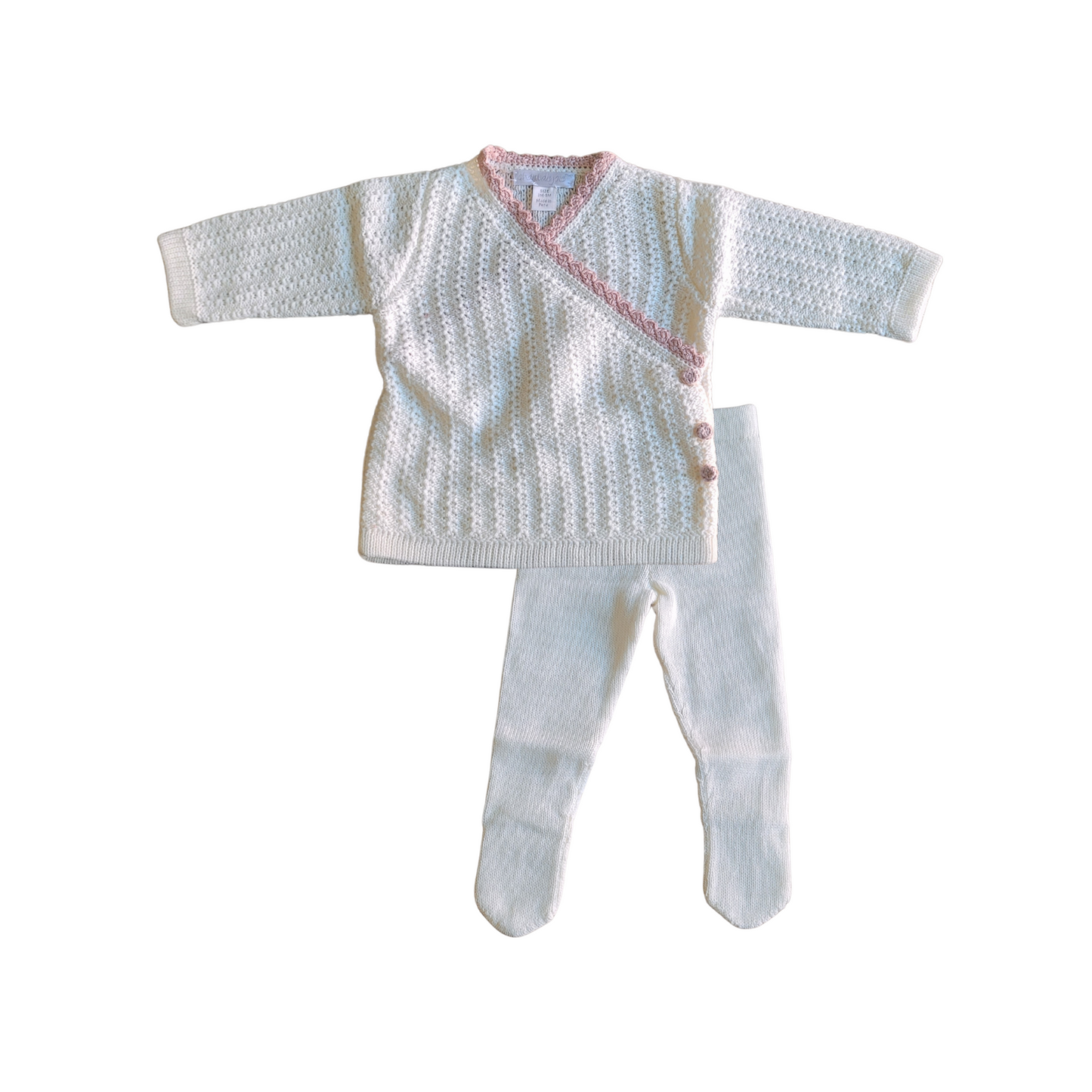 Chant De Joie Knitted Cross Girl Set