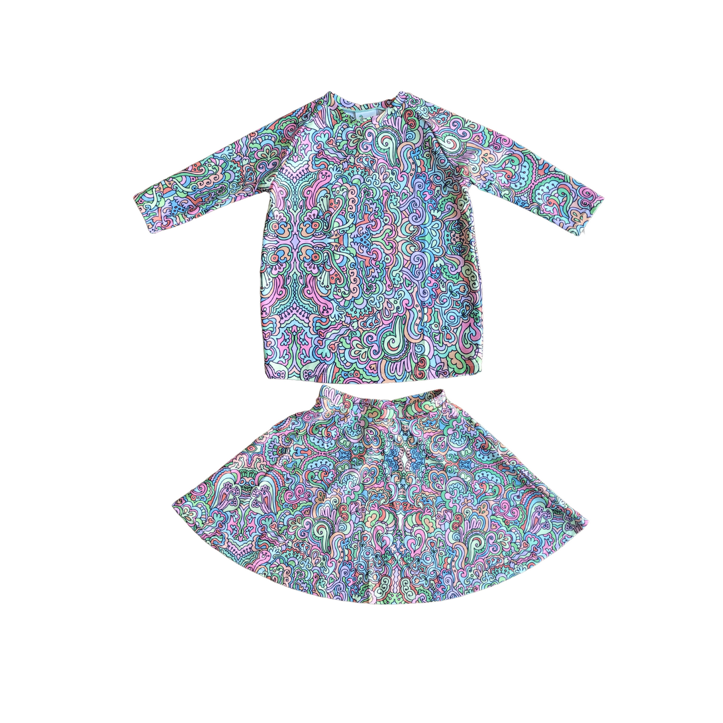 By The Wai Colorful Print Swimwear Set
