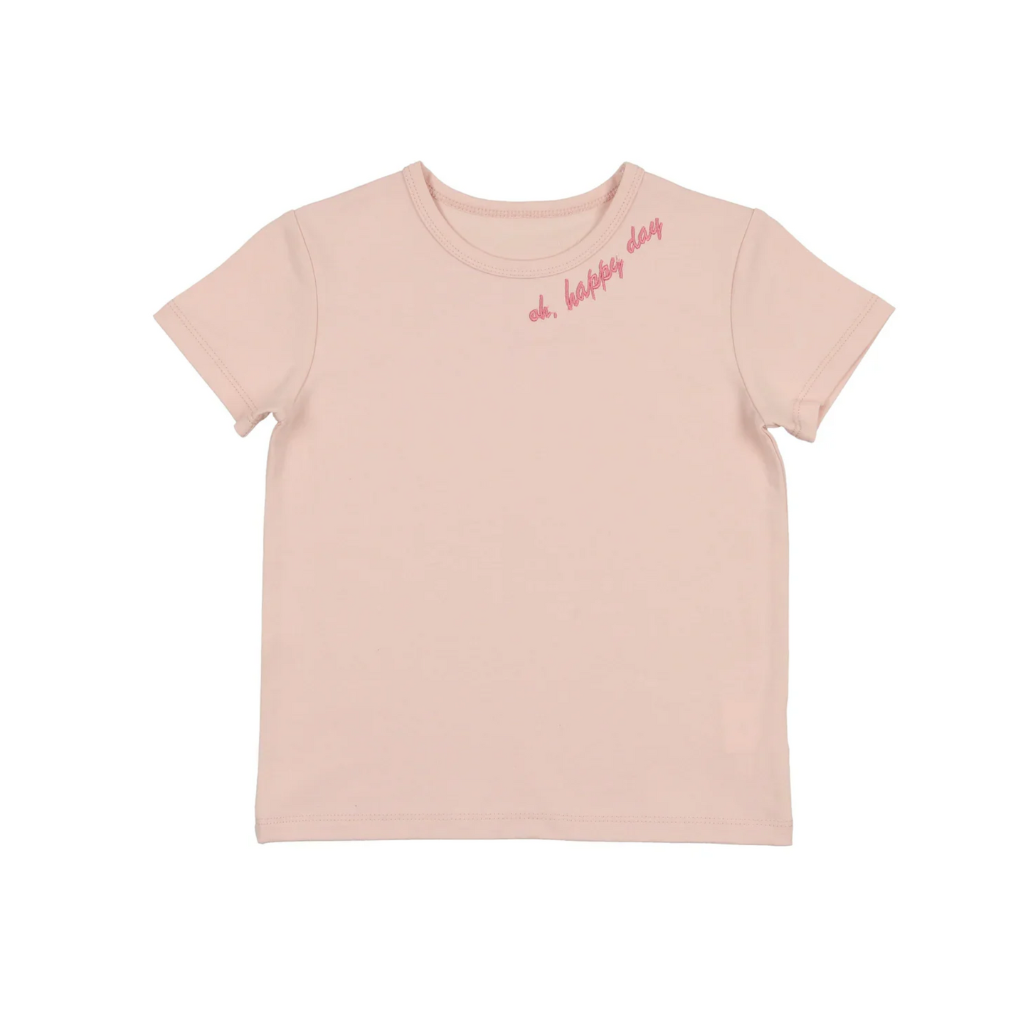Bonjoy Printed Word Girls Short Sleeve Tshirt