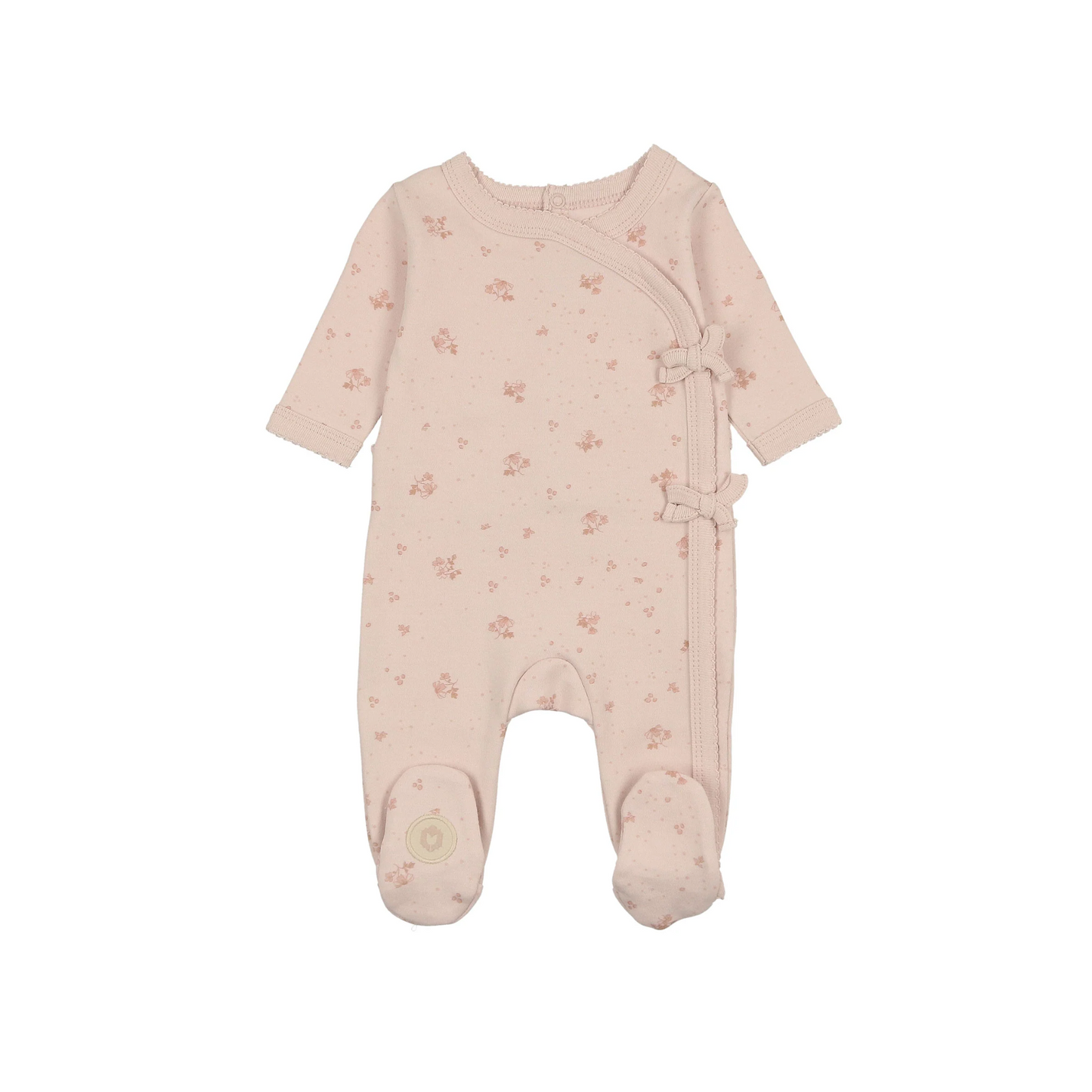 Mon Tresor Scattered Blossoms Girl Footie