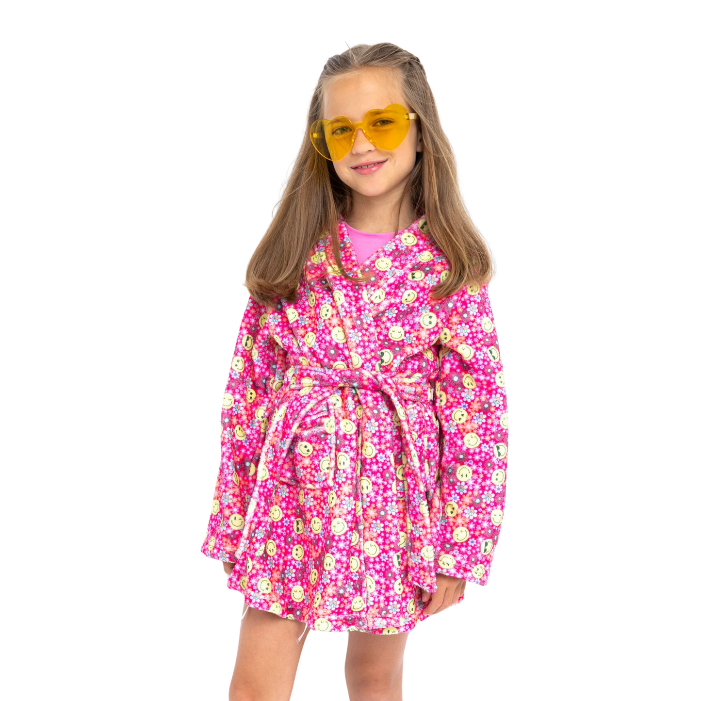 Preppy Goose Spring Flower Plush Robe
