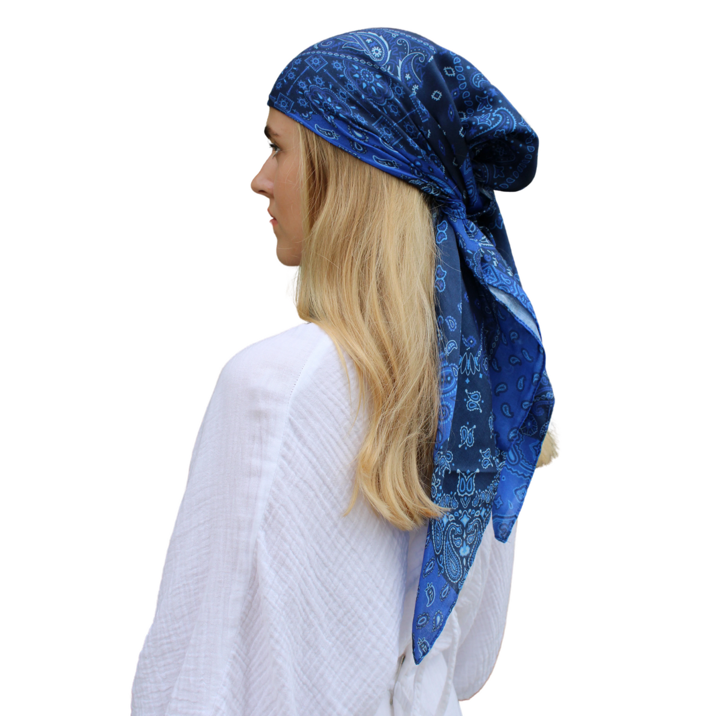 The Scarf Bar Paisley Patchwork Headscarf 78x78