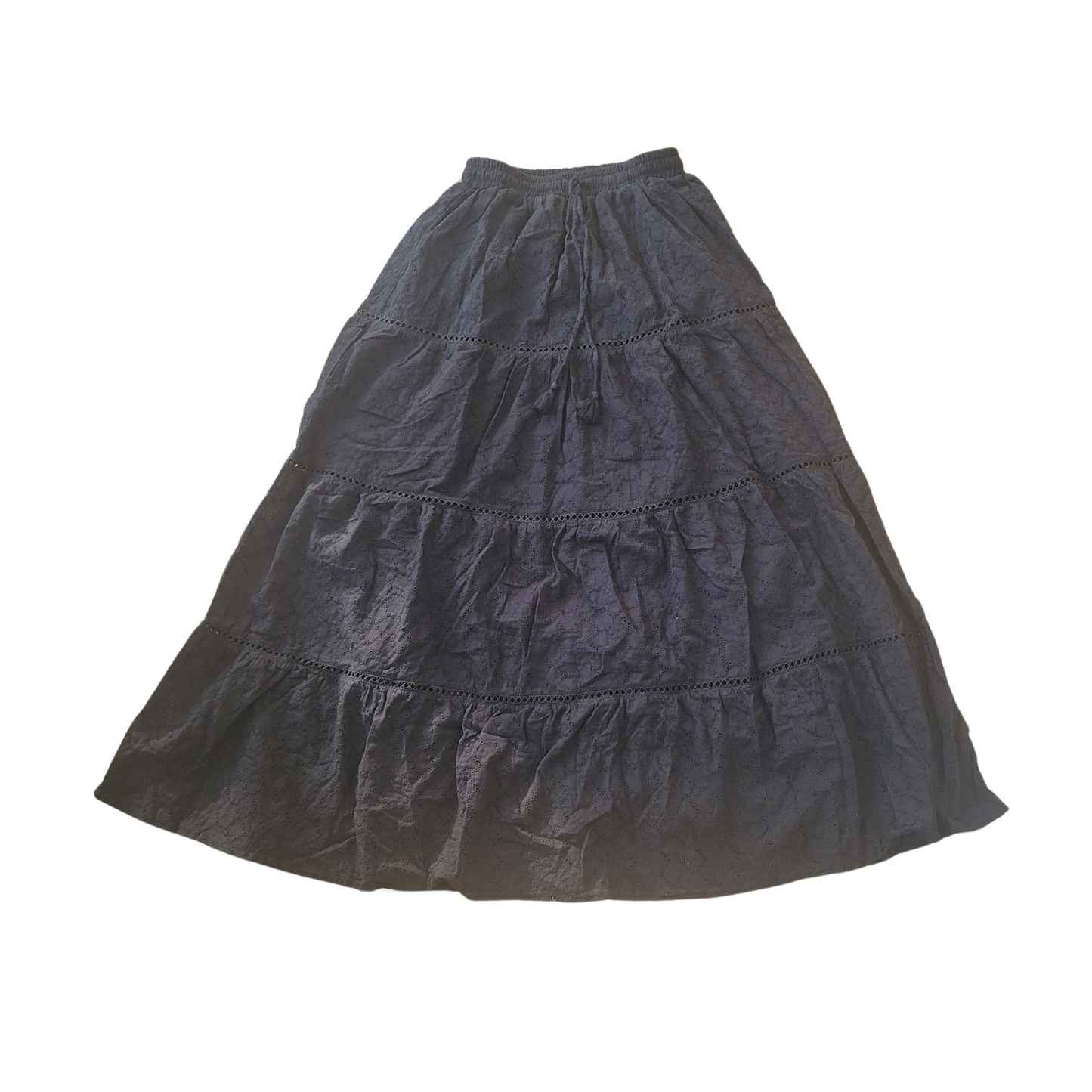 Global Love Maxi Eyelet Tiered Skirt