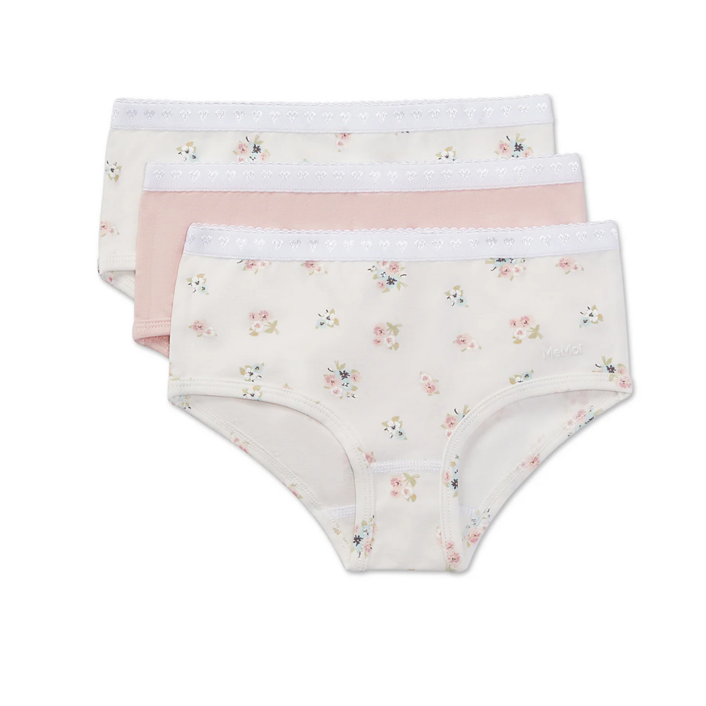 Memoi Girls 3 Pair Pack Ditsy Floral Multi Briefs