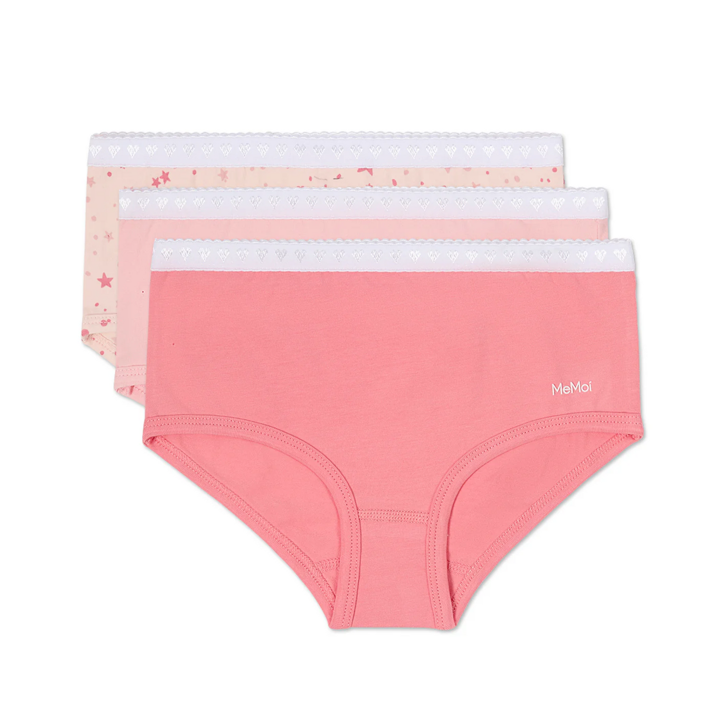 Memoi Girls 3 Pair Pack Starry Briefs