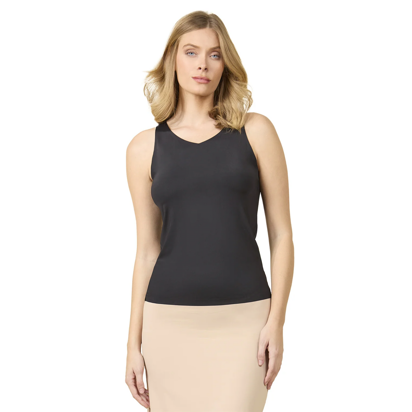 Memoi Womens Bonded Reversible Comfort Tank Top